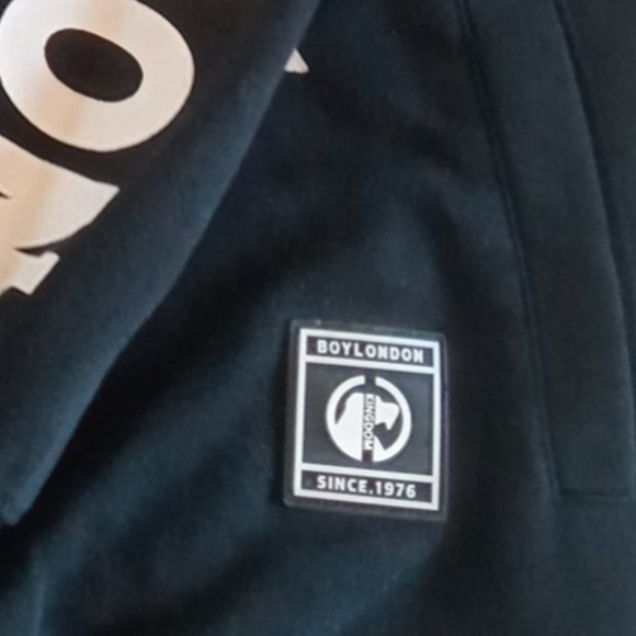 Boy London Globe Star Eagle  black/white Hoodie size M - Picture 12 of 12